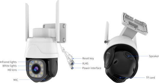 Vstarcam CS610Q IP Überwachungskamera Wi-Fi 4K Wasserdicht mit Zwei-Wege-Kommunikation und Objektiv 4mm
