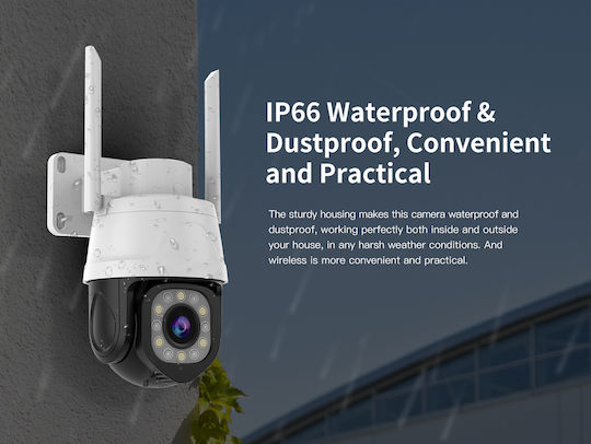 Vstarcam CS610Q IP Überwachungskamera Wi-Fi 4K Wasserdicht mit Zwei-Wege-Kommunikation und Objektiv 4mm