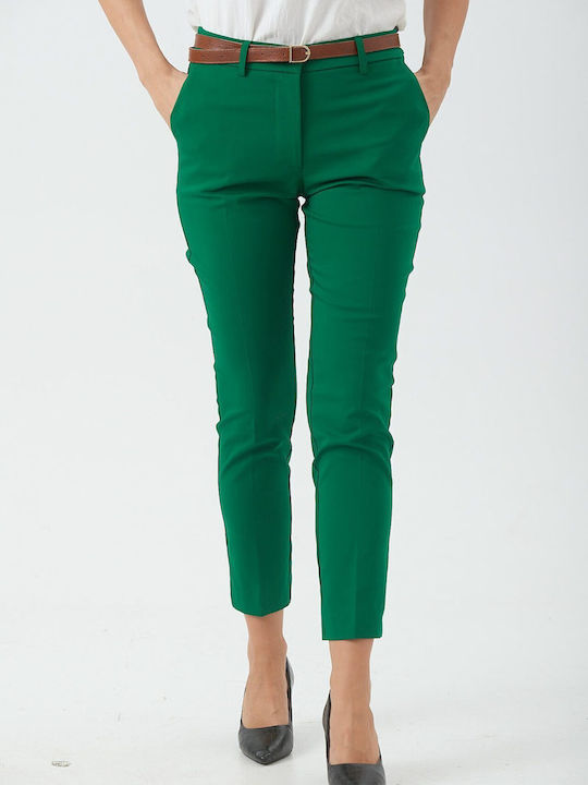 Donna Martha Damen Stoff Hose GREEN