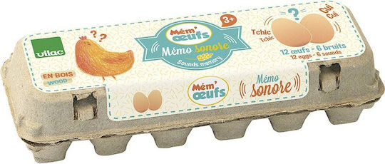 Επιτραπέζιο Παιχνίδι Memo Egg για 2 Παίκτες 2+ Ετών Vilac