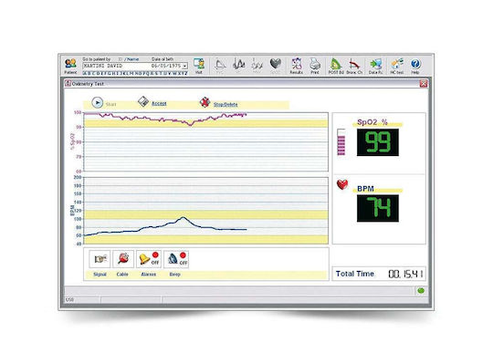 MIR Spirolab Spirometru cu Ecran Tactil și Conectivitate prin USB