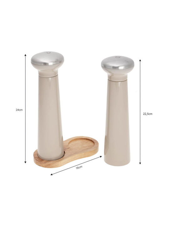 Klausberg Manual Set Spice Mills made of Metal in Gray Color 22.5cm 2pcs