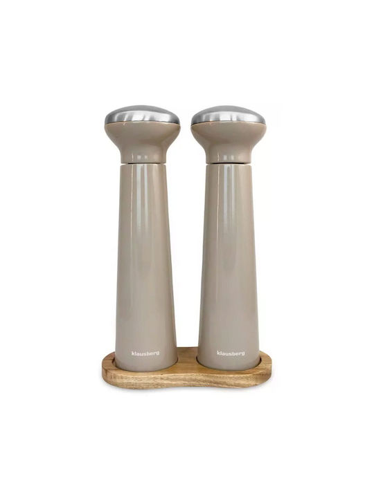 Klausberg Manual Set Spice Mills made of Metal in Gray Color 22.5cm 2pcs