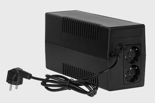 RB-4022 UPS Off-Line 1000VA 600W με 2 Schuko Πρίζες
