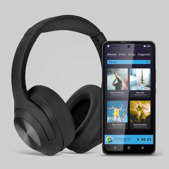 Kruger & Matz KM0671 Ασύρματα / Ενσύρματα Over Ear Ακουστικά Μαύρα
