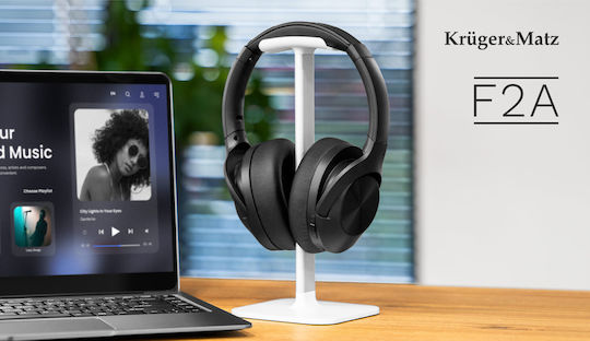 Kruger & Matz KM0671 Ασύρματα / Ενσύρματα Over Ear Ακουστικά Μαύρα