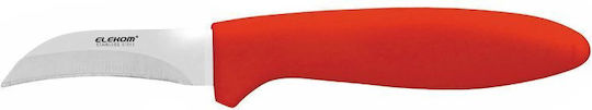 Elekom Rectangular Plastic Chopping Board Set with Knives & Peeler Red 5pcs