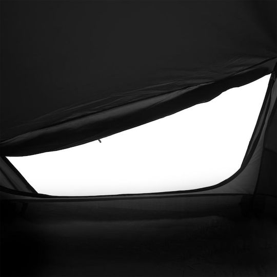 vidaXL Campingzelt Tunnel Weiß für 2 Personen 360x135x105cm