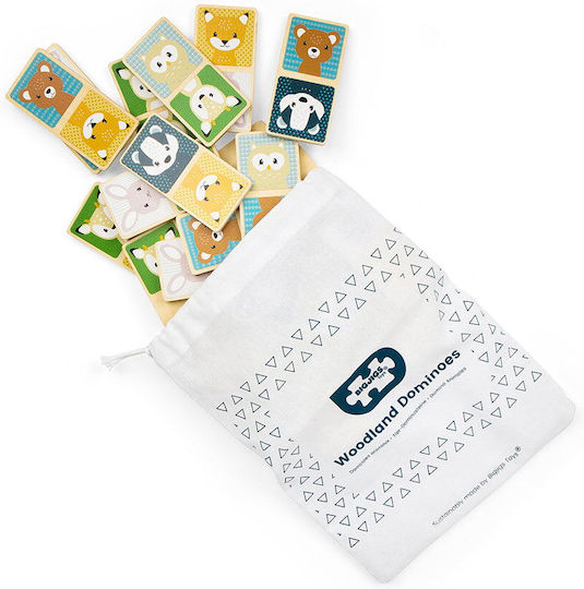 Joc de Societate Dominoes - Forest Animals pentru 2-4 Jucători 2+ Ani Big Jigs