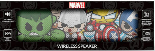 ERT Group Marvel Bluetooth-Lautsprecher 10W mit Radio Avengers