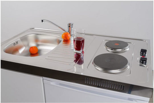Pyramis MK 322 172004701 Polycuzinetă cu Chiuvetă Dreapta 100x60x82cm Alb