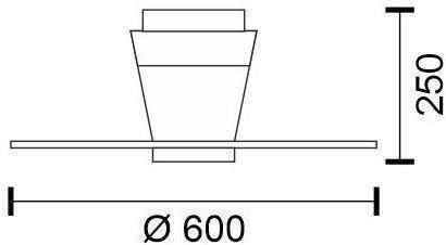 Spot Light Ανεμιστήρας Οροφής 60cm με Φως Λευκός