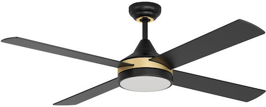 Eglo Trinidad Ventilator De Tavan 122cm Cu Lumină Neagră