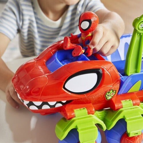 Hasbro Marvel Spidey And His Amazing Friends Dino Webs Crawler Vehicle for Ages 3 Plus