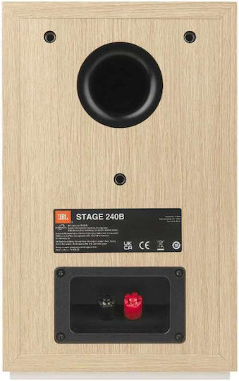 JBL Stage 240B Ζεύγος Ηχείων Hi-Fi Βιβλιοθήκης 125W 2 Δρόμων Π17.5xΒ21.7xΥ27.2εκ. Λευκό