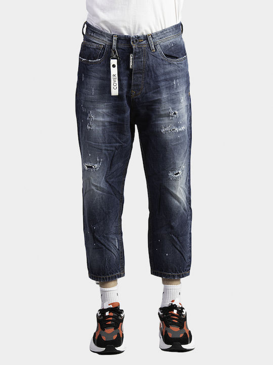 Cover Jeans L3483 Dan Ανδρικό Παντελόνι Τζιν σε Loose Εφαρμογή Navy-blue