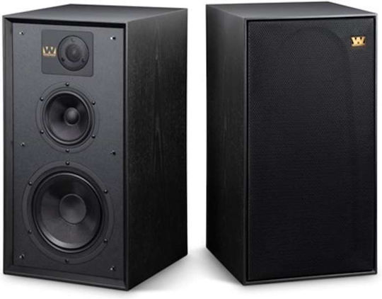 Wharfedale Linton S019.31746 Paar Hi-Fi Lautsprecher Boden 200W 3 Anzahl von Fahrern B30xT36xH56.5cm. Schwarz