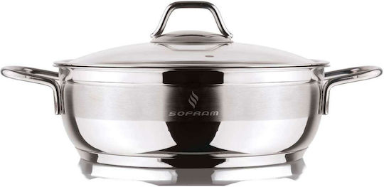 Sofram Rostfreier Stahl Untiefe Topf 5lt / 28cm