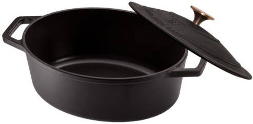 Berlinger Haus Black Rose Collection Deep Cast Iron Pot 4.65lt 30cm