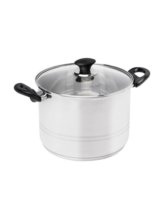 Lamart Deep Stainless Steel Pot 8lt /