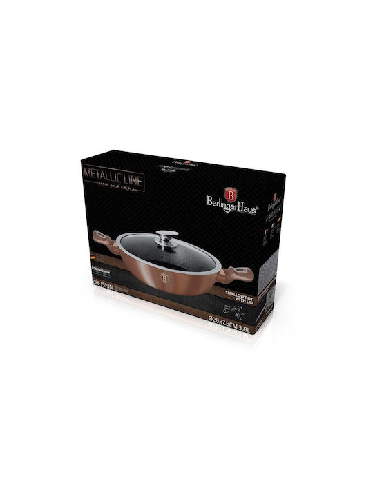 Berlinger Haus Metallic Line Shallow Pot made of Cast Aluminum 3.8lt / 28cm