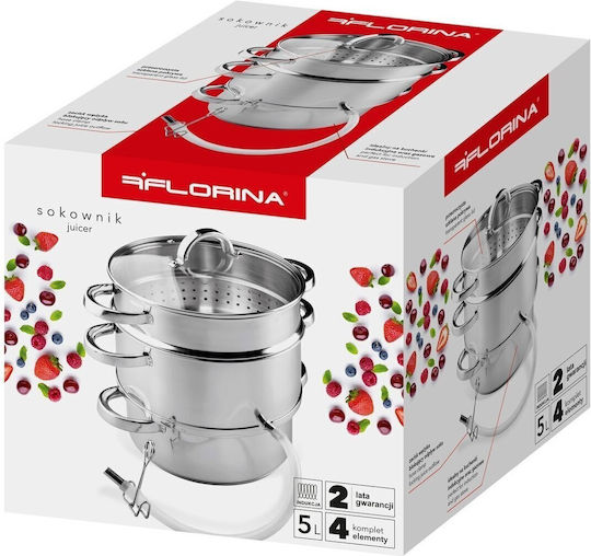 Florina Δοχείο Inox 5lt 5S5841