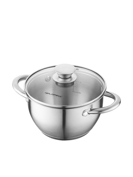 Florina Βαθιά Ανοξείδωτη Κατσαρόλα 1.7lt / 16cm