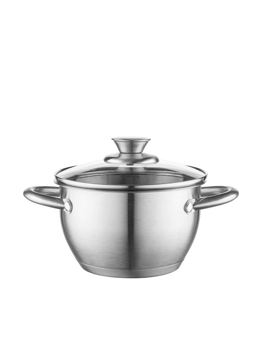 Florina Βαθιά Ανοξείδωτη Κατσαρόλα 1.7lt / 16cm