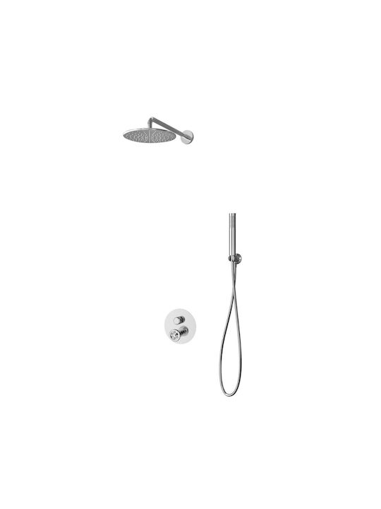 Karag Inna für Dusche 2 Ausgänge Silber