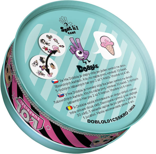 Επιτραπέζιο Παιχνίδι Dobble L.O.L Surprise για 2-5 Παίκτες 4+ Ετών Asmodee