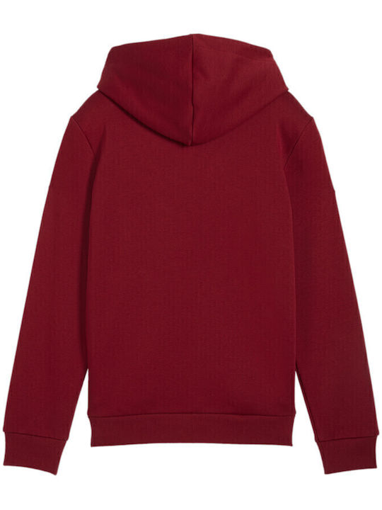 Kids Sweatshirt with Hood and Pockets Bordeaux Ess+ 2