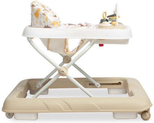 Caretero Baby Walker with Music for 6+ Months Brown