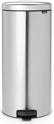 Brabantia Кошче NewIcon с педал за боклук от неръждаема стомана с педал сребристо 30л