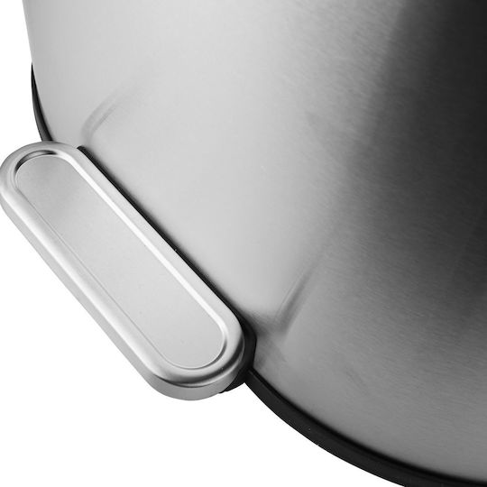 Estia Soft Close Waste Bin Made of Stainless Steel with Silver Pedal 30lt