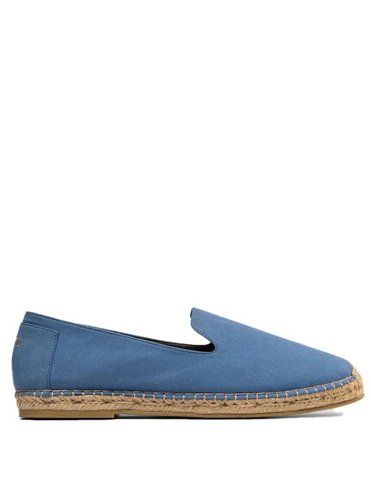 Paez Men's Leather Moccasins Blue