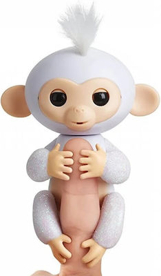 WowWee Miniature Toy Fingerlings Glitter Monkey White Sugar for 5+ Years