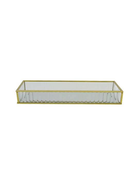 Ankor Glass Decorative Tray with Mirror 30x10x4cm