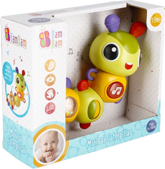 Βρεφικό Παιχνίδι Ήχο Musical Caterpillar Bam Bam Et481795