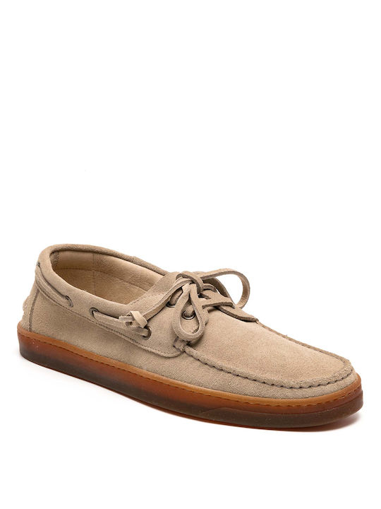 HENDERSON ΧΕΙΡΟΠΟΙΗΤΑ ΚΑΣΤΟΡΙΝΑ BOAT SHOES - Μπεζ RIVA/SUGHERO