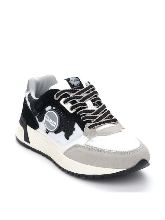 COLMAR SNEAKERS IN CASTOR UND NYLON - Weiß DALTONstipple/WHITEblack