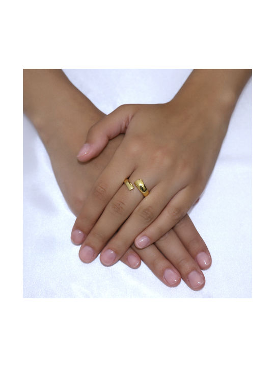 Ring Silver 925° with Yellow Gold Plating (P-26482)