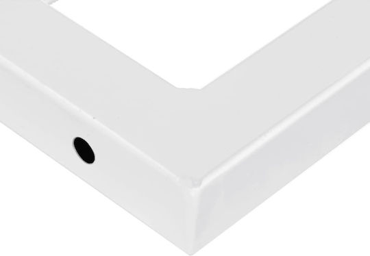 vidaXL Regalhalterungen Metallisch in Weiß Farbe 150x350mm 2Stück 4007277