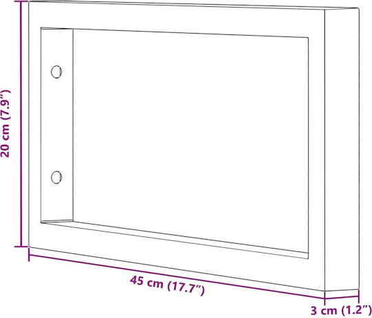 vidaXL Suporturi pentru rafturi din Metal în Culoare Negru 200x450mm 2buc 4007272