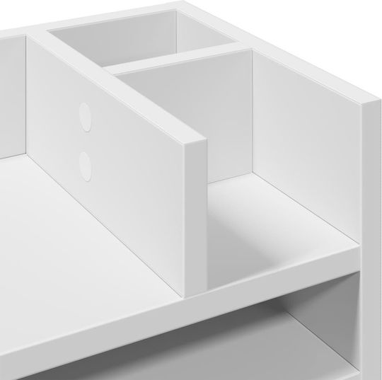 Wooden Paper Holder in White Color 1pcs 24x25x44.5cm