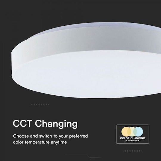 V-TAC Στρογγυλό Εξωτερικό LED Panel 30W με Φυσικό Λευκό Φως