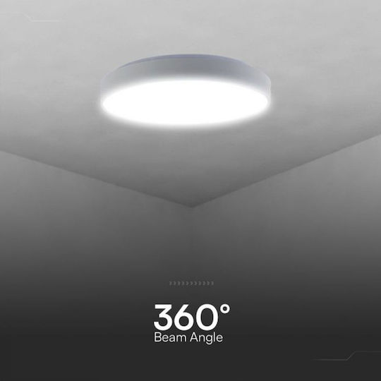 V-TAC Round Outdoor LED Panel 20W with Natural White Light