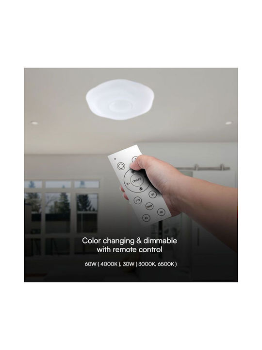 V-TAC Στρογγυλό Εξωτερικό LED Panel 30W με Φυσικό Λευκό Φως
