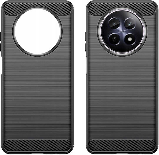 Spacecase Carbon Задна корица Силикон Черен (Realme 12)