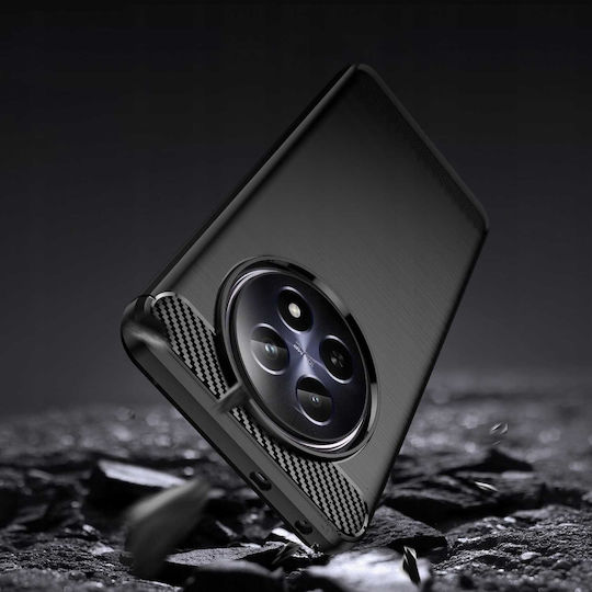 Spacecase Carbon Задна корица Силикон Черен (Realme 12)