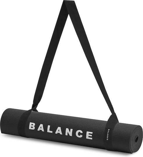 Activeshop Στρώμα Γυμναστικής Yoga Μαύρο (183x61cm)